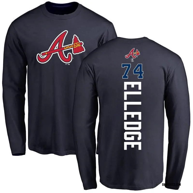 Travis Demeritte Atlanta Braves Women's Navy Backer Slim Fit T-Shirt 