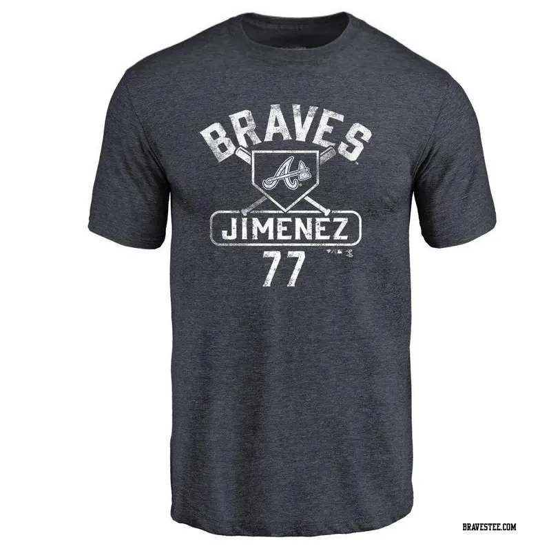 Ralph Garr Atlanta Braves Men's Navy Backer T-Shirt 