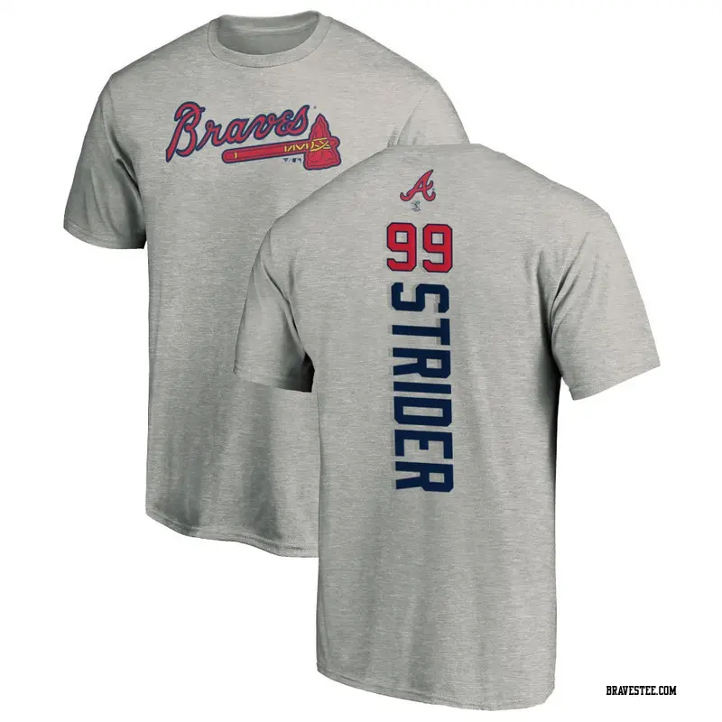 Spencer Strider Atlanta Braves Women's Navy Roster Name & Number T-Shirt 