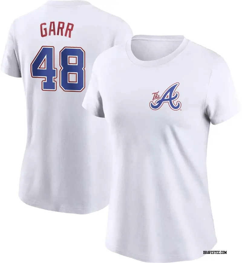 Ralph Garr Atlanta Braves Men's Navy Backer T-Shirt 