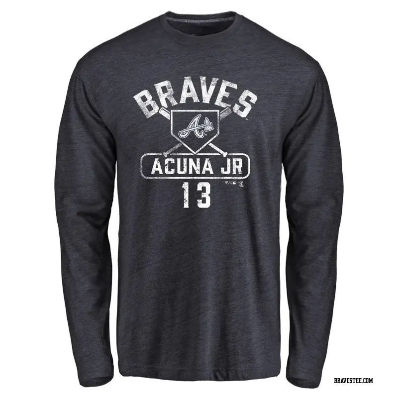 Ronald Acuna Jr. Atlanta Braves Youth Backer T-Shirt - Ash