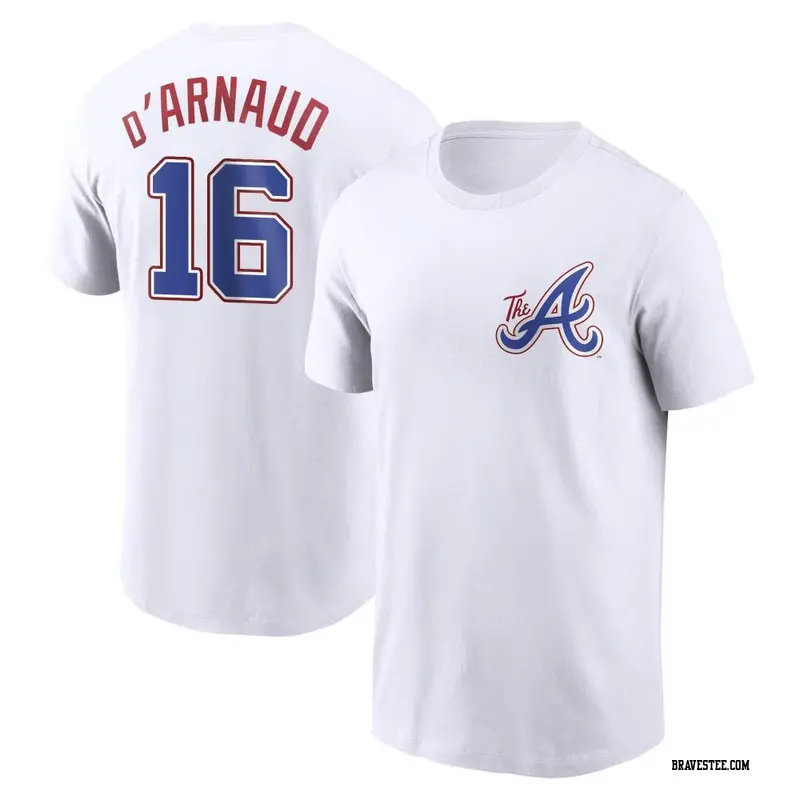 Travis d'Arnaud Atlanta Braves Men's Navy Roster Name & Number T-Shirt 